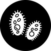 Enterococcus faecium Antibiotic Resistant Bacteria Glyph Circle Inverted vector