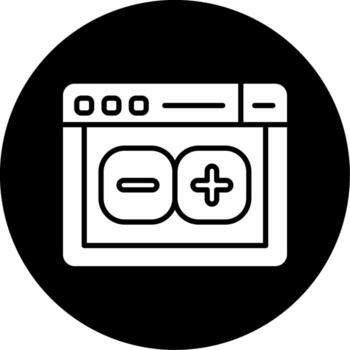 Travis CI Testing Workflow Glyph Circle Inverted vector