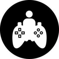 Heroic Game Quest Objective Glyph Circle Inverted vector