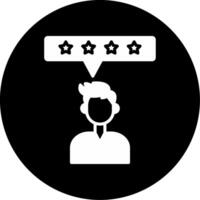 Rate Product Service Glyph Circle Inverted vector