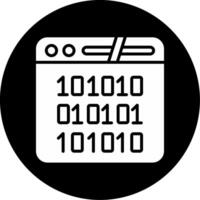 Statistical Data Analysis Tool Glyph Circle Inverted vector