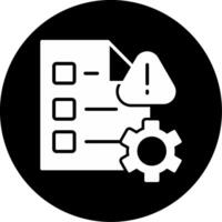 Protocol Error Detected Glyph Circle Inverted vector