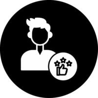 Write Product Review Glyph Circle Inverted vector