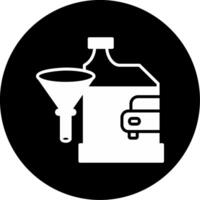 Red Transmission Fluid Glyph Circle Inverted vector