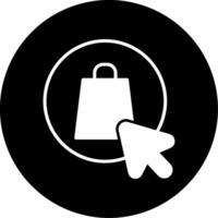 Make OnGlyph Purchase Glyph Circle Inverted vector