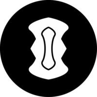 Ultra Thin Sanitary Pads Glyph Circle Inverted vector