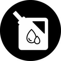 Manual Oil Dispensing Can Glyph Circle Inverted vector