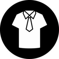 Standard School Uniform Glyph Circle Inverted vector