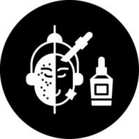 Collagen Boost Sheet Mask Glyph Circle Inverted vector