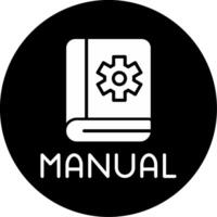 Instruction Manual Reference Glyph Circle Inverted vector