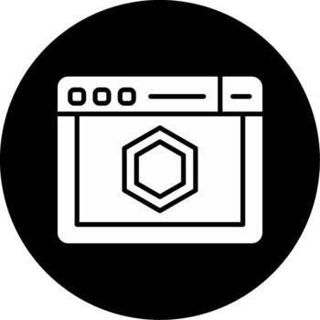 ESLint JavaScript Linter Glyph Circle Inverted vector