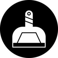 Snap Fit Dustpan Set Glyph Circle Inverted vector