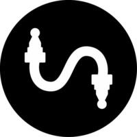 Interior Heater Core Glyph Circle Inverted vector