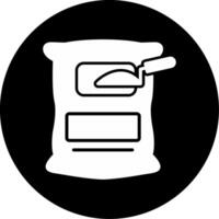 Fast Setting Portland Cement Glyph Circle Inverted vector