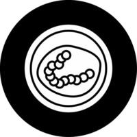 Ureaplasma parvum Genital Tract Microbe Glyph Circle Inverted vector