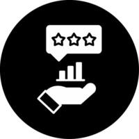 Annual Performance Review Dashboard Glyph Circle Inverted vector