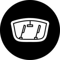 Front Windshield Wiper Glyph Circle Inverted vector