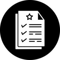 Interactive User Feedback Form Glyph Circle Inverted vector