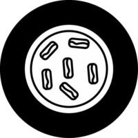Achromobacter xylosoxidans Resistant Bacteria Glyph Circle Inverted vector