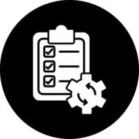 Failed Dependency Error Glyph Circle Inverted vector