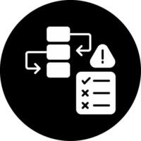 Upgrade Required Response Glyph Circle Inverted vector