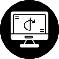 OAuth API Login Gateway Glyph Circle Inverted vector