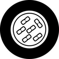 Ralstonia pickettii Contaminated Fluids Microbe Glyph Circle Inverted vector