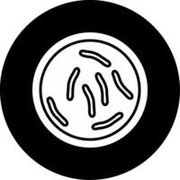 Mycobacterium ulcerans Buruli Ulcer Pathogen Glyph Circle Inverted vector