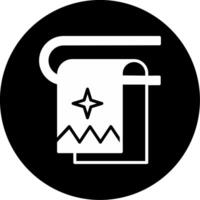 Quick Dry Hand Towels Glyph Circle Inverted vector