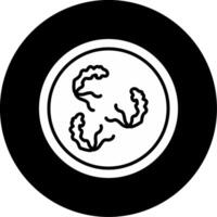 Mobiluncus curtisii Vaginal Flora Microbe Glyph Circle Inverted vector