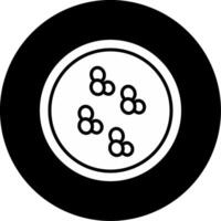 Veillonella parvula Lactate Fermenter Bacteria Glyph Circle Inverted vector