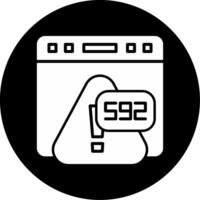 Error 592 Incorrect MIME Type Sent Glyph Circle Inverted vector