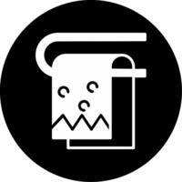 Plush Face Washcloths Glyph Circle Inverted vector