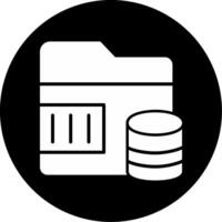 Disk Quota Exceeded Glyph Circle Inverted vector