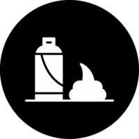 Lightweight Hair Styling Mousse Glyph Circle Inverted vector