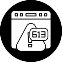 Error 613 Preview Generation Failed Glyph Circle Inverted vector
