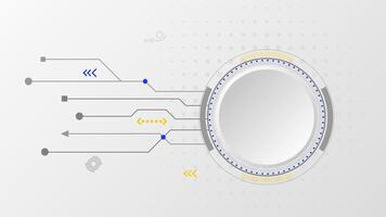 Abstract digital technology background simple and clean Style, Ideal for business presentation themes vector