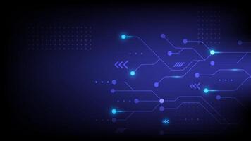 Abstract circuit board with blue accents vector