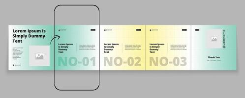 Creative carousel layout template design for social media marketing tips vector