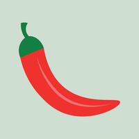 Cartoon icon of a chili pepper. Isolated on white background. vector