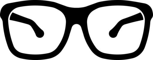 Black icon of protective goggles or safety glasses without background. Suitable for use in instructions, technical documents, or workplace safety materials. vector