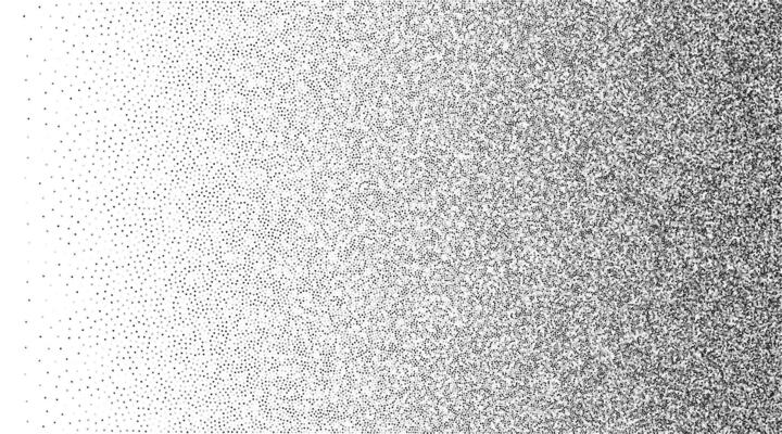 Film grain dot texture with distress noise effect Mockup for old photo, image, picture. Abstract background with random dust sand. Grunge pattern with circle particle overlay. illustration