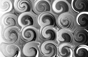 Abstract black and white spiral pattern with brush stroke effect, creating a dynamic and textured impression in elegant monochrome shades vector