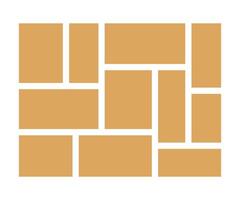 frame, photo collage, grid. Templates mosaic frames illustration. rectangle mood board. Empty mockup vector