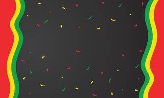 Abstract wave red yellow green background design vector