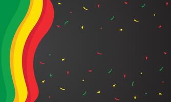 Red yellow green wave abstract background vector