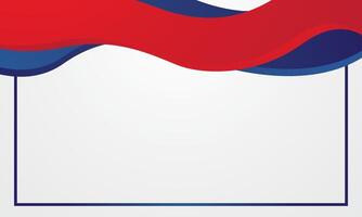 Modern red blue white wave design certificate vector