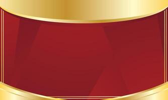 Abstract red gold business presentation background vector