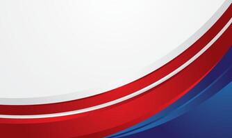 Stylish blue red wave abstract background vector