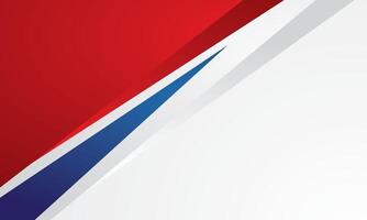 Red and blue border frame on white background vector